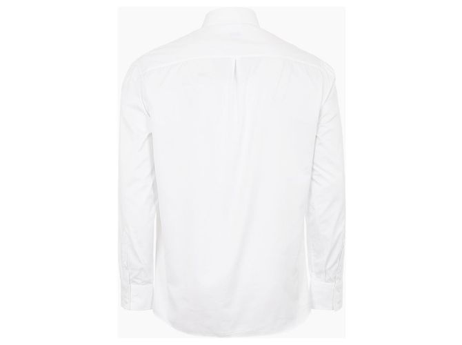Brunello Cucinelli Camicia in twill bianco con bottoni - vista 6