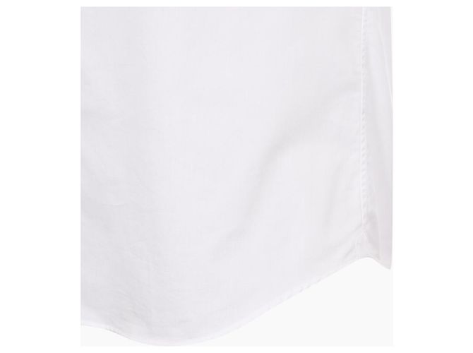 Brunello Cucinelli Camicia in twill bianco con bottoni - vista 9