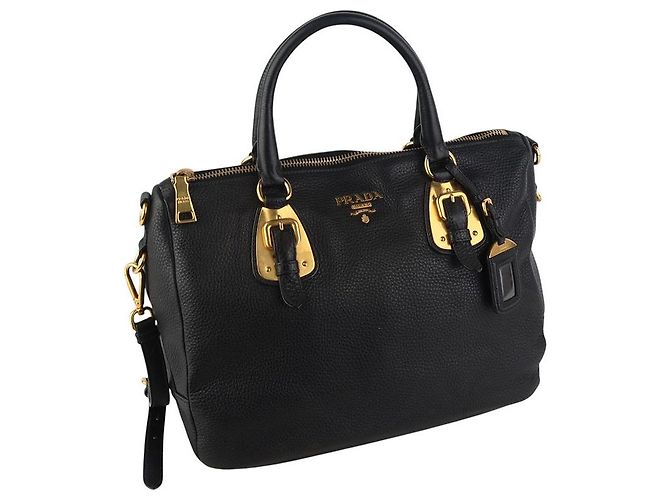 Prada Bolsa de ombro com ferragens douradas - vista 8