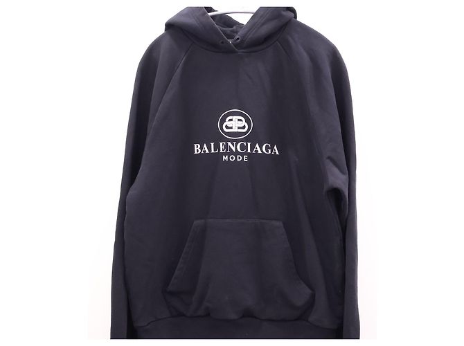 Balenciaga BB Logo Hoodie Schwarz - Ansicht 2