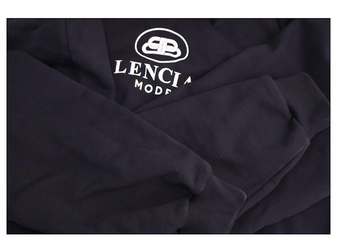Balenciaga BB Logo Hoodie Schwarz - Ansicht 7
