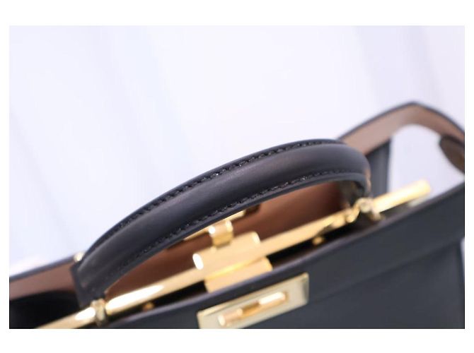 Fendi Borsa Tote Peekaboo IC Small Black AFLO - vista 10