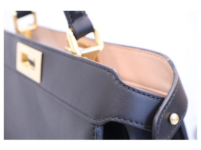 Fendi Borsa Tote Peekaboo IC Small Black AFLO - vista 6