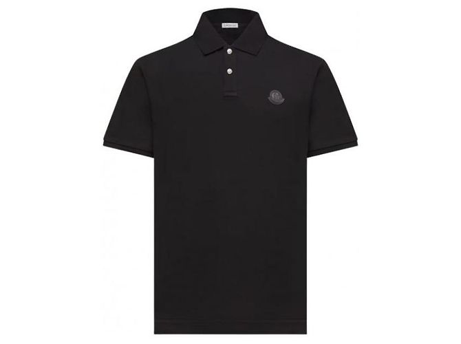 Moncler Piqué-Poloshirt aus Baumwolle mit Logo-Patch - Ansicht 4