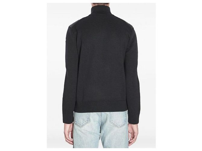 Moncler Gesteppter Cardigan mit Reißverschluss Schwarz - Ansicht 7