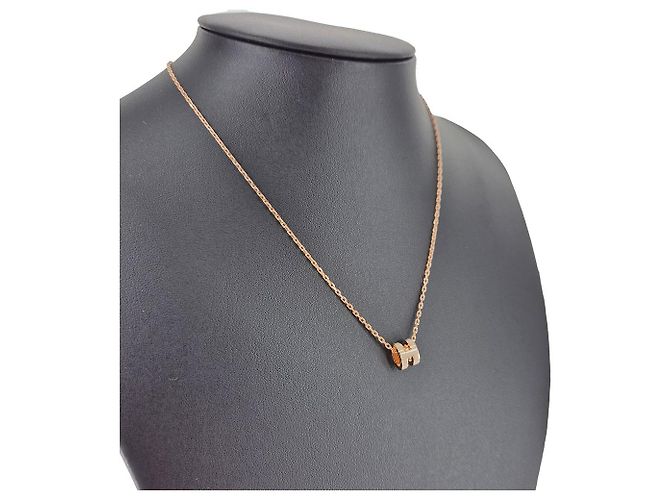 Hermès Collana con pendente Mini Pop Oro Rosa - vista 13