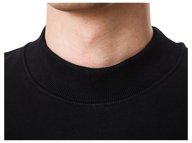 Off White Sweatshirt mit Neon-Velours-Buchstaben-Patch - Ansicht 19