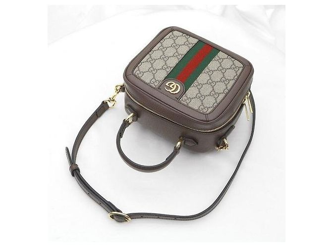 Gucci Ophidia Mini Top Handle GG Supreme Canvas - vista 5
