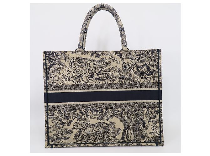 Dior Book Tote Tuileries Borsa Tote Grande Beige - vista 8