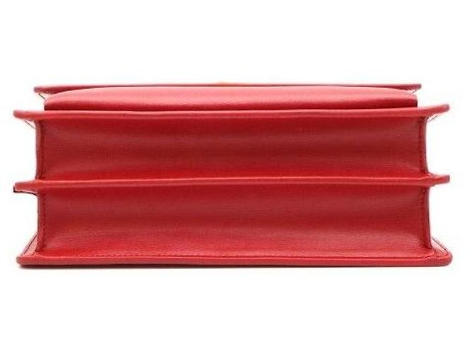 Autre Marque Borsa a tracolla Sunset Medium in vitello rosso con catena dorata - vista 5