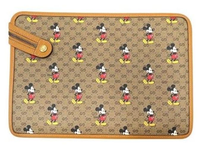 Gucci Clutch Disney GG Supreme Canvas Mickey Mouse - vista 2