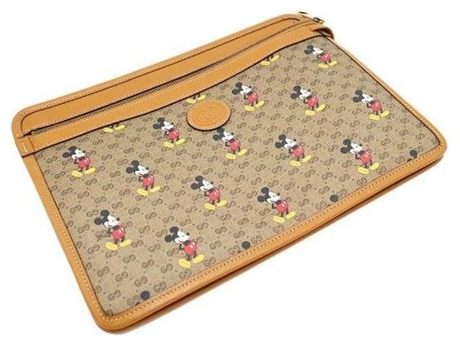 Gucci Clutch Disney GG Supreme Canvas Mickey Mouse - vista 3