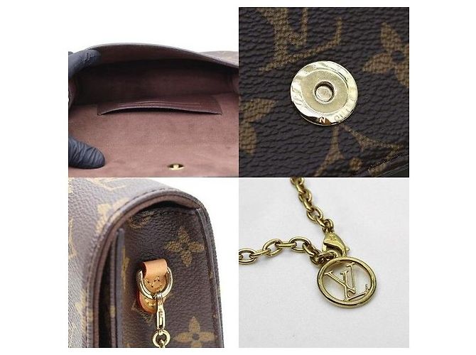 Louis Vuitton Portafoglio Lily On Chain in Monogram Canvas - vista 8