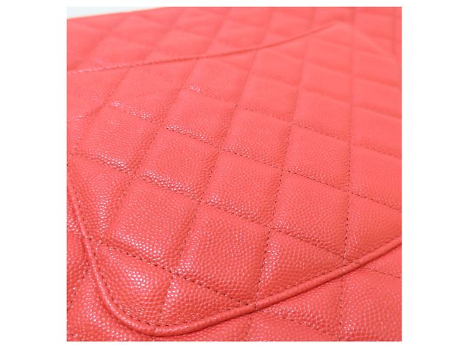 Chanel Serie Clutch Large Rossa Classic Caviar - vista 3