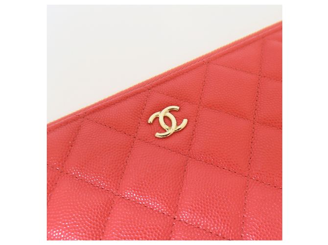 Chanel Serie Clutch Large Rossa Classic Caviar - vista 4