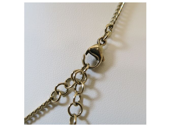 Chanel Collana di perle a cuore con logo CC - vista 6