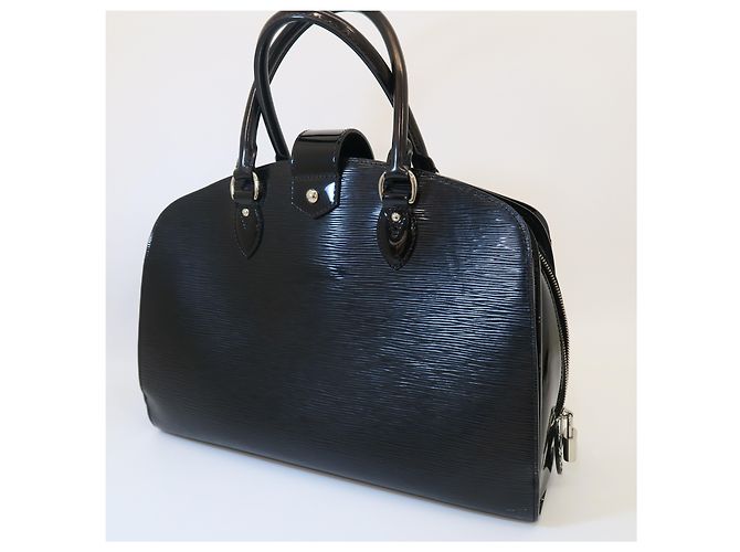 Borsa tote Louis Vuitton Ponnect GM in pelle marrone - vista 5