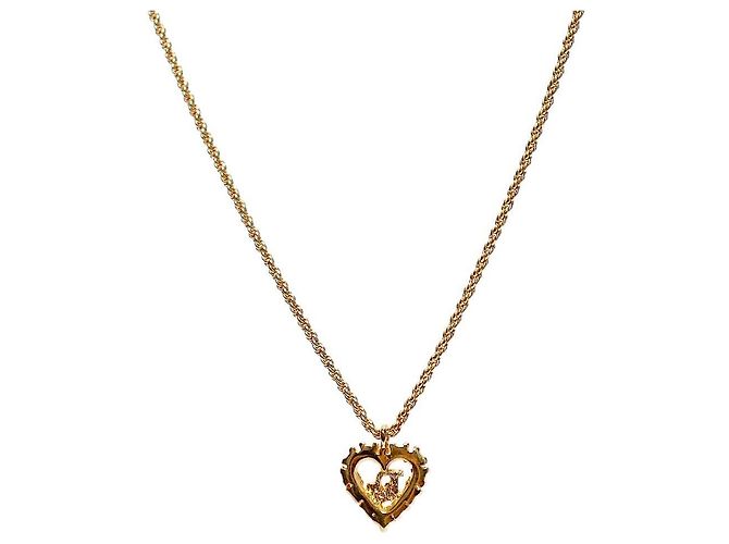 Dior Collana Oblique in Oro con Cuore in Zirconia - vista 2