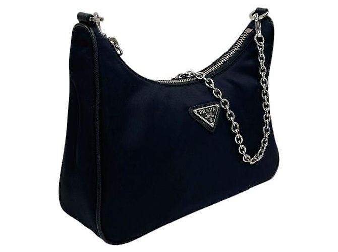 Prada Borsa a tracolla e spalla Multi Hobo in Rinylon - vista 2