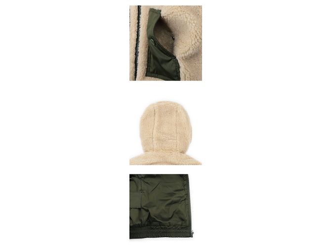 Moncler Gefütterte Fleece-Strickjacke mit Reißverschluss für Kinder - Ansicht 4