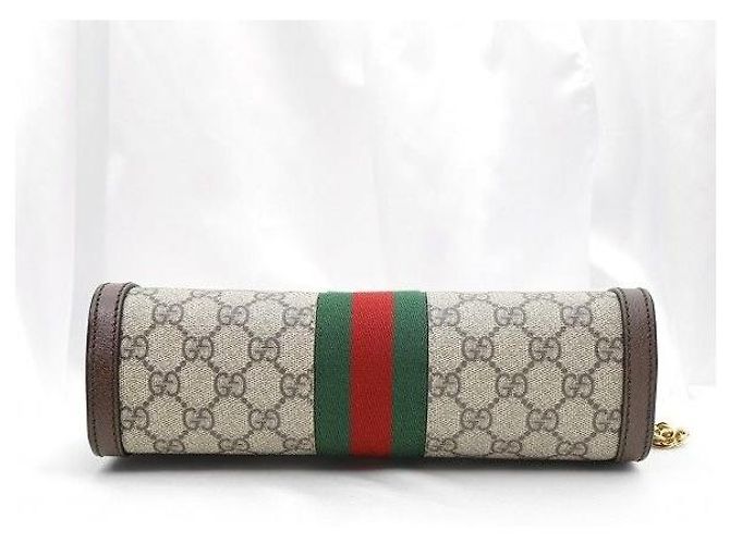 Gucci Supreme WEB GG Supreme Canvas Small Chain Shoulder Bag - vista 6