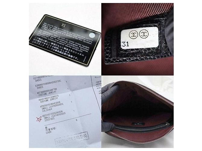Chanel Serie Classic Caviar Gold Clutch - vista 7