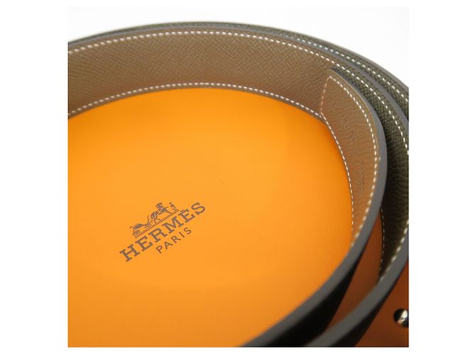 Hermès Wendbarer Ledergürtel Black Matte Gold - Ansicht 4
