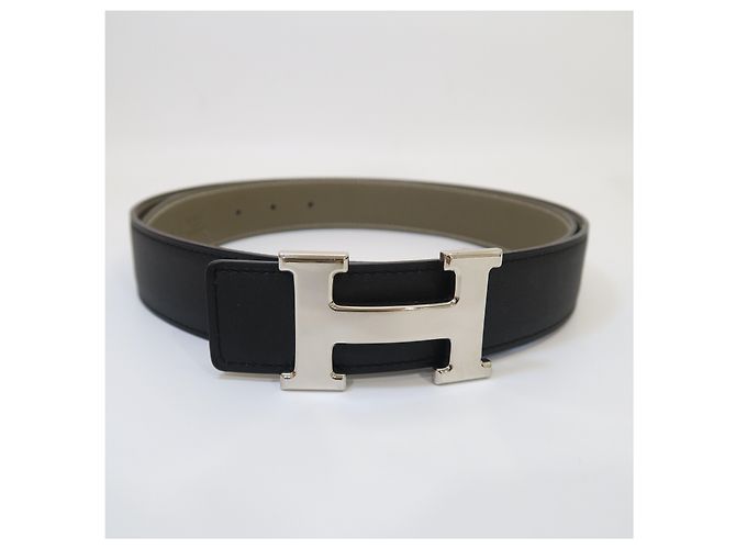 Hermès Wendbarer Ledergürtel Black Matte Gold - Ansicht 7