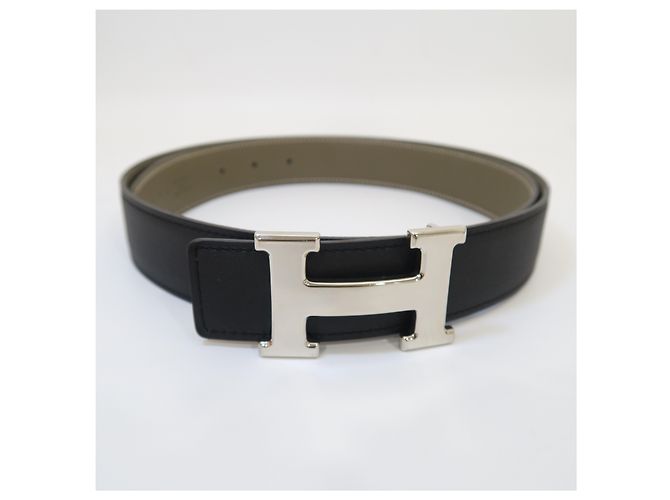 Hermès Wendbarer Ledergürtel Black Matte Gold - Ansicht 8