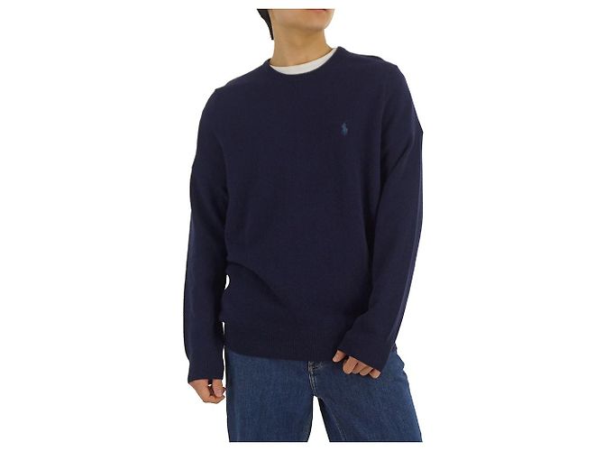 Ralph Lauren Wollstrickpullover für Herren Dunkelblau - Ansicht 2