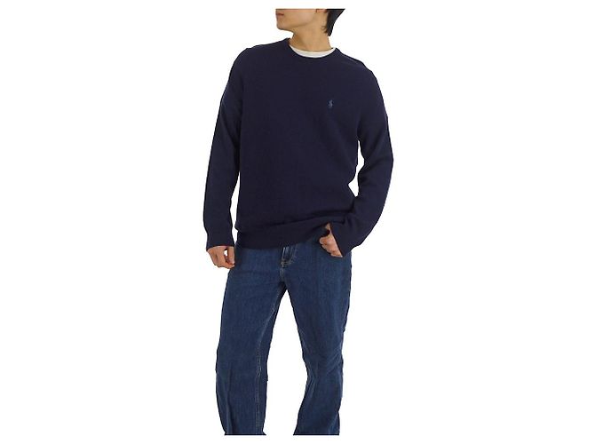 Ralph Lauren Wollstrickpullover für Herren Dunkelblau - Ansicht 6