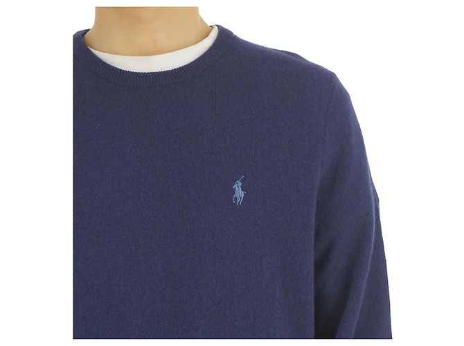 Ralph Lauren Wollstrickpullover für Herren Dunkelblau - Ansicht 7