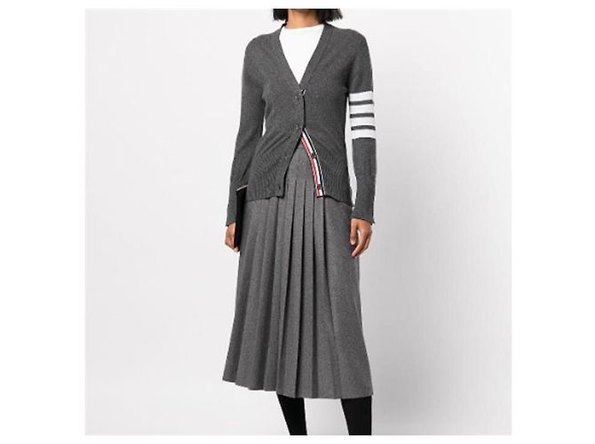 Thom Browne Kaschmir-Cardigan für Damen in Grau - Ansicht 3