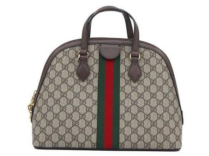 Gucci mala Supreme Web Medium Top Handle Bag - vista 4