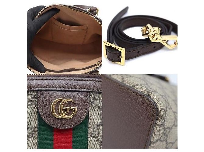 Gucci mala Supreme Web Medium Top Handle Bag - vista 7
