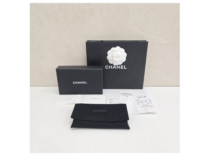 Chanel Classic Snap Flap Kartenetui aus Lammleder Schwarz - Ansicht 14