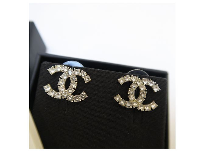 Chanel Orecchini in argento Crystal CC Logo - vista 6