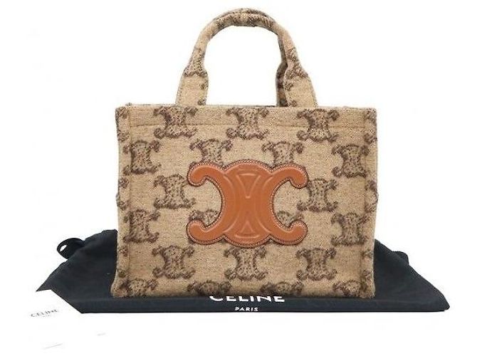 Céline Camel Triope Textile Tais Cabas Small - vista 2