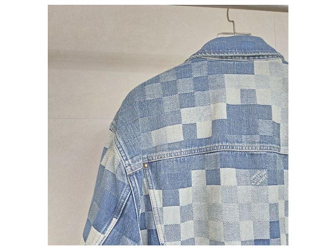 Giacca di jeans Louis Vuitton blu - vista 4