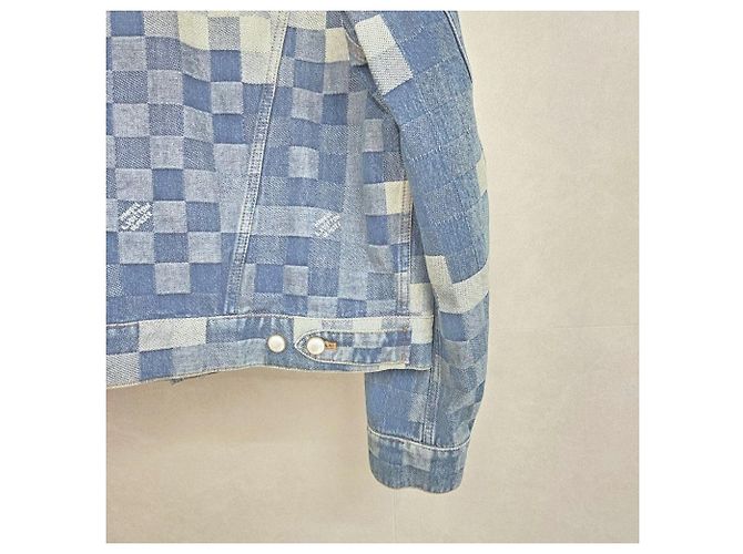 Giacca di jeans Louis Vuitton blu - vista 7