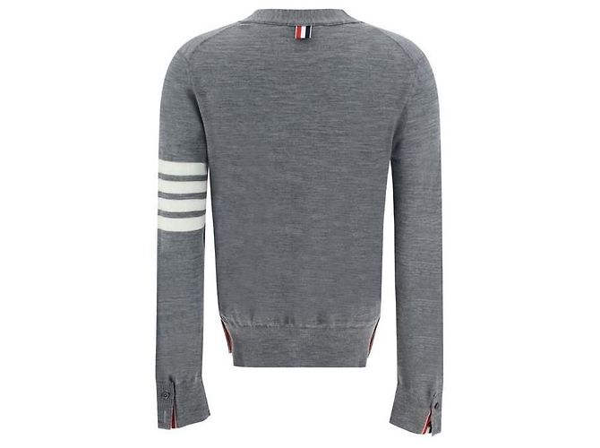 Thom Browne Nachhaltiger Wollcardigan für Damen Grau - Ansicht 2