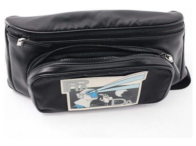 Prada Bolsa de cintura con estampado de cómic - vista 2
