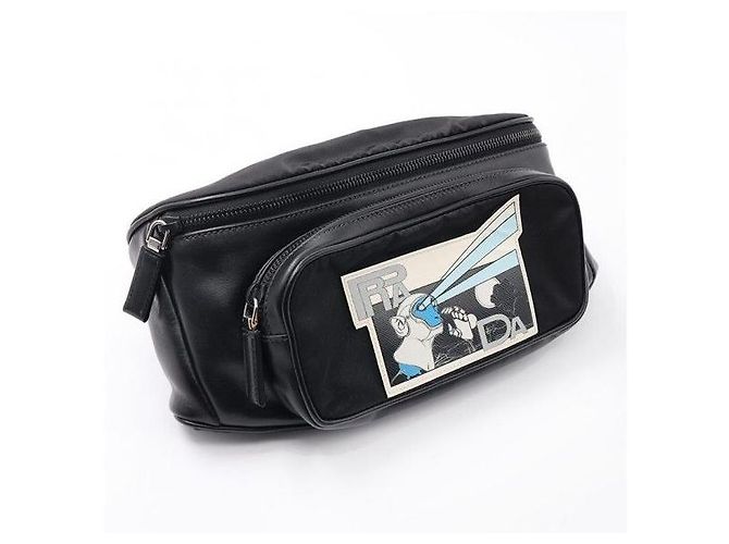Prada Bolsa de cintura con estampado de cómic - vista 3