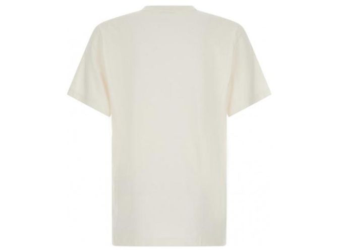 Moncler Logo Baumwoll-T-Shirt Weiß - Ansicht 5