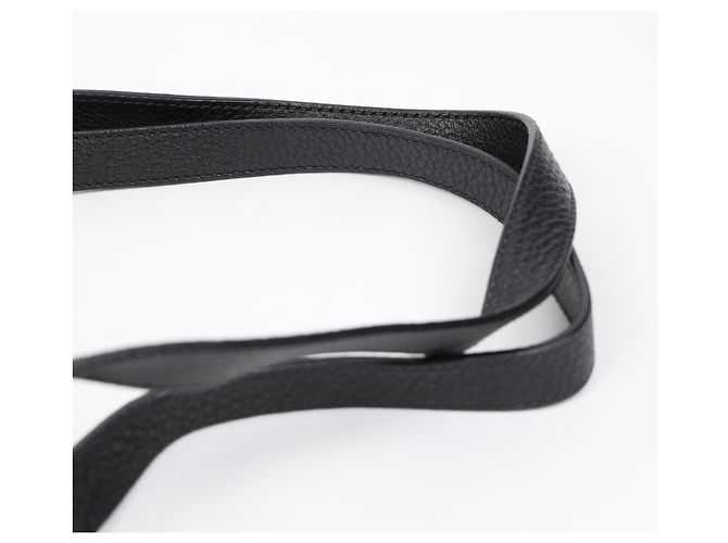 Prada Borsa a tracolla Vitello Phoenix Black Leather con zip laterale - vista 11