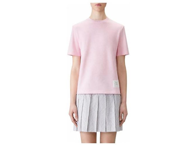 Thom Browne Classic Pique 4 Bar T-Shirt Hellrosa - Ansicht 6