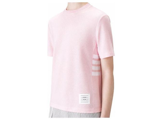Thom Browne Classic Pique 4 Bar T-Shirt Hellrosa - Ansicht 7