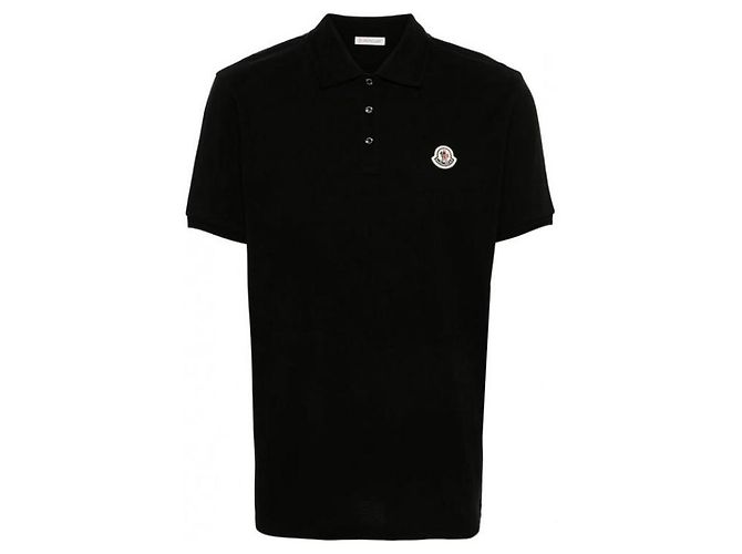 Moncler Polo-Shirt aus Baumwoll-Piqué mit Logo-Patch - Ansicht 4