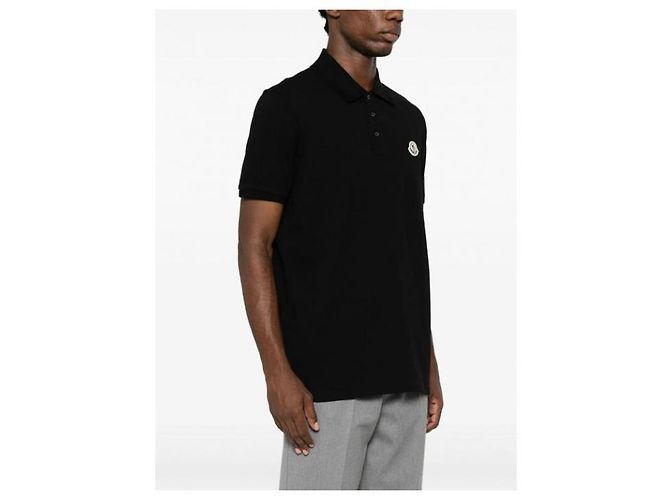 Moncler Polo-Shirt aus Baumwoll-Piqué mit Logo-Patch - Ansicht 5