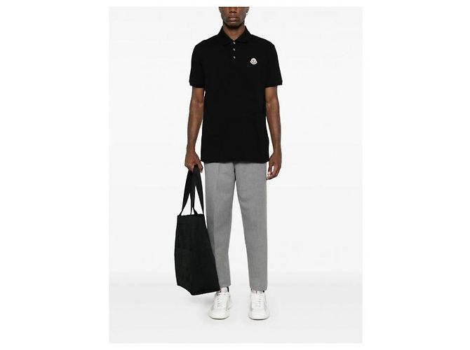 Moncler Polo-Shirt aus Baumwoll-Piqué mit Logo-Patch - Ansicht 7